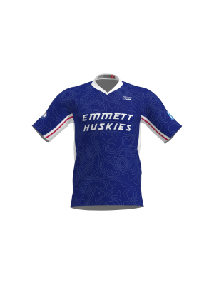 Podiumwear Men's Silver Short Sleeve MTB Jersey - New Fabric 2025!