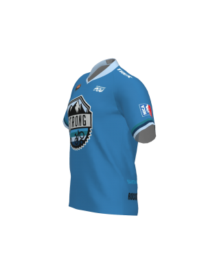 Podiumwear Men's Silver Short Sleeve MTB Jersey - New Fabric 2025!