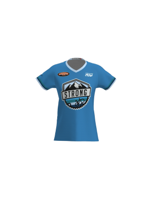 Podiumwear Women's Silver Short Sleeve MTB Jersey - NEW FABRIC 2025!