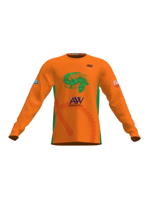 Podiumwear Unisex Silver Long Sleeve Tech Tee - New Fabric 2025!