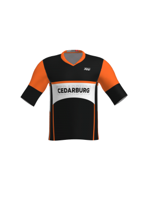 Podiumwear Men's Loose Fit Short Sleeve MTB Jersey (Cycling) Front View