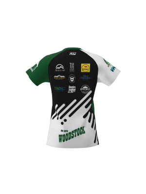 Podiumwear Women's Silver Short Sleeve MTB Jersey - NEW FABRIC 2025!