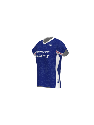 Podiumwear Women's Silver Short Sleeve MTB Jersey - NEW FABRIC 2025!