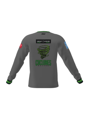 Podiumwear Unisex Silver Long Sleeve Tech Tee - New Fabric 2025!