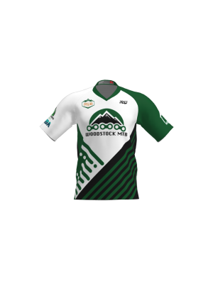 Podiumwear Men's Silver Short Sleeve MTB Jersey - New Fabric 2025!