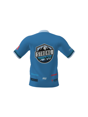 Podiumwear Men's Silver Short Sleeve MTB Jersey - New Fabric 2025!