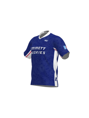 Podiumwear Men's Silver Short Sleeve MTB Jersey - New Fabric 2025!