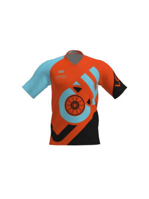 Podiumwear Men's Silver Short Sleeve MTB Jersey - New Fabric 2025!