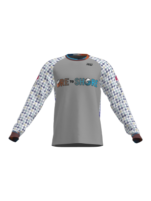 Podiumwear Unisex Silver Long Sleeve Tech Tee