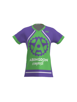 Podiumwear Women's Silver Short Sleeve MTB Jersey - NEW FABRIC 2025!