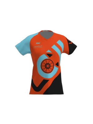 Podiumwear Women's Silver Short Sleeve MTB Jersey - NEW FABRIC 2025!