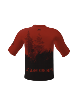Podiumwear Men's Loose Fit Short Sleeve MTB Jersey - New Fabric 2025!