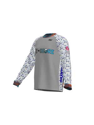 Podiumwear Unisex Silver Long Sleeve Tech Tee