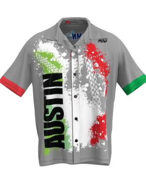Podiumwear NEW for 2025!  Ripstock Fabric Crew Shirt with Buttons