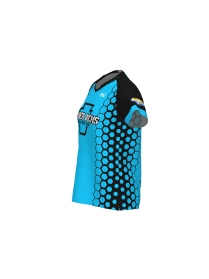 Podiumwear Women's Silver Short Sleeve MTB Jersey - NEW FABRIC 2025!
