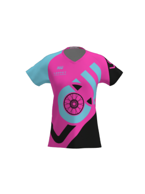 Podiumwear Women's Silver Short Sleeve MTB Jersey - NEW FABRIC 2025!