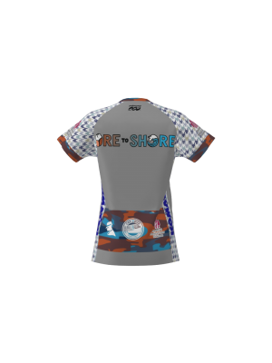 Podiumwear Women's Silver Short Sleeve MTB Jersey - NEW FABRIC 2025!