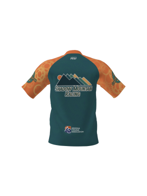 Podiumwear Men's Silver Short Sleeve MTB Jersey - New Fabric 2025!