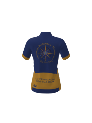 Podiumwear Women's Gold Full Zip Jersey