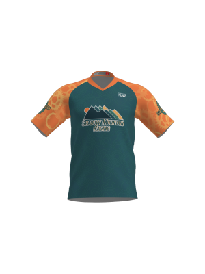 Podiumwear Men's Silver Short Sleeve MTB Jersey - New Fabric 2025!