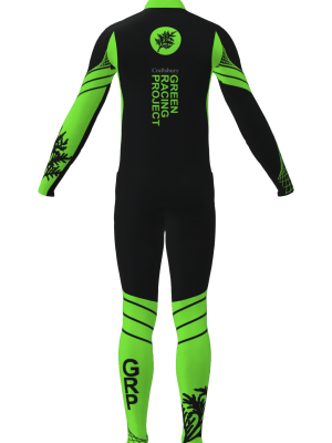 Podiumwear Unisex Gold Two-Piece Race Suit