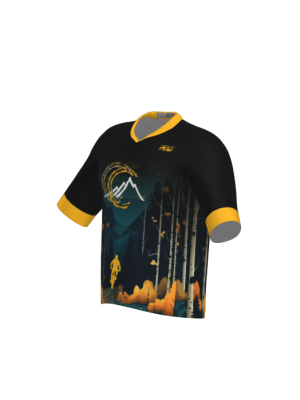 Podiumwear Men's Loose Fit Short Sleeve MTB Jersey - New Fabric 2025!
