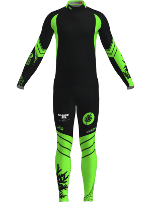 Podiumwear Unisex Gold Two-Piece Race Suit