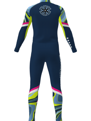 Podiumwear Unisex Silver Two-Piece Race Suit