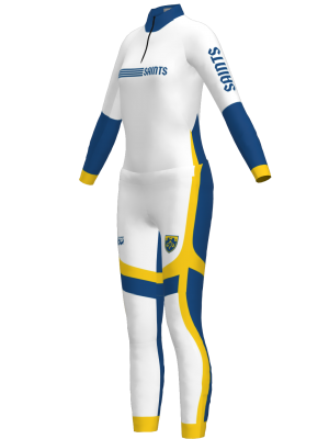 Podiumwear Women's Gold Two-Piece Race Suit