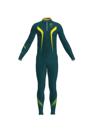 Podiumwear Unisex Gold Two-Piece Race Suit