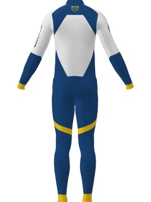 Podiumwear Unisex Gold Two-Piece Race Suit