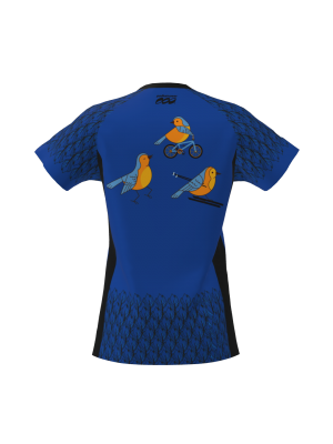 Podiumwear Women's Silver Short Sleeve MTB Jersey - NEW FABRIC 2025!