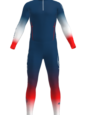 Podiumwear Unisex Silver Two-Piece Race Suit