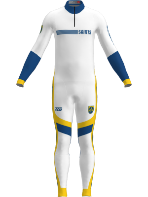 Podiumwear Unisex Gold Two-Piece Race Suit