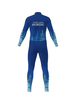 Podiumwear Unisex Silver Two-Piece Race Suit