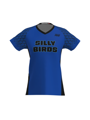 Podiumwear Women's Silver Short Sleeve MTB Jersey - NEW FABRIC 2025!