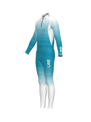 Podiumwear Unisex Gold Two-Piece Race Suit