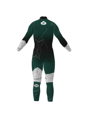 Podiumwear Nordic Child's Two-Piece Race Suit (Nordic Skiing) Back View