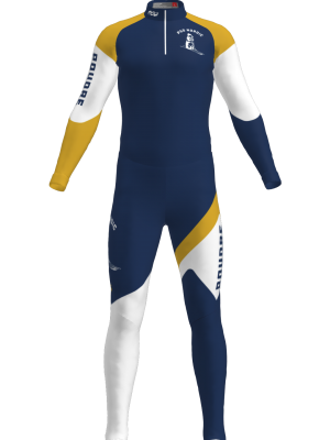 Podiumwear Unisex Silver Two-Piece Race Suit