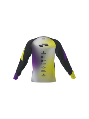 Podiumwear Unisex Silver Long Sleeve Tech Tee - New Fabric 2025!