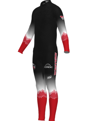 Podiumwear Unisex Gold Two-Piece Race Suit