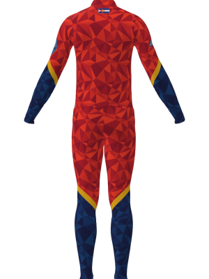 Podiumwear Unisex Gold Two-Piece Race Suit