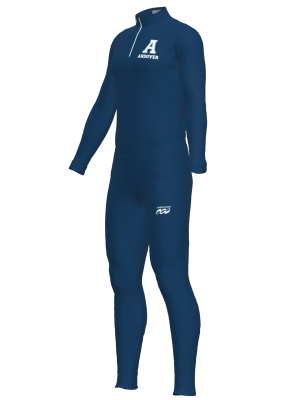 Podiumwear Unisex Silver Two-Piece Race Suit