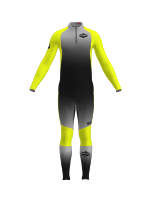 Podiumwear Unisex Gold Two-Piece Race Suit