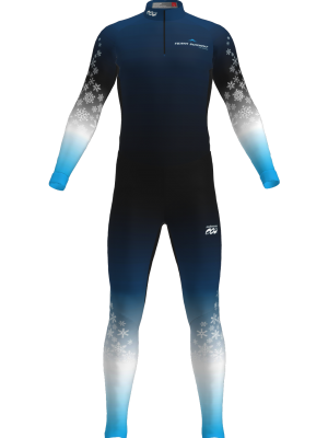 Podiumwear Unisex Silver Two-Piece Race Suit