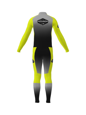 Podiumwear Unisex Gold Two-Piece Race Suit