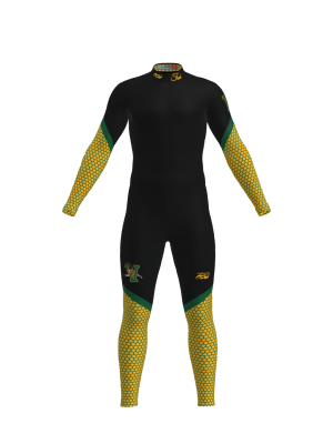 Podiumwear Unisex Gold One-Piece Race Suit