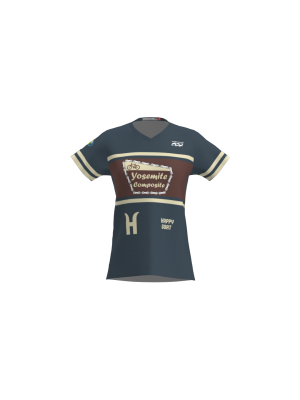 Podiumwear Women's Silver Short Sleeve MTB Jersey - NEW FABRIC 2025!