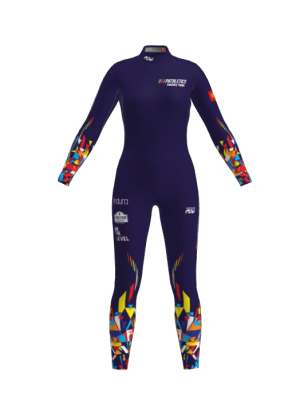 Podiumwear Women's Gold One-Piece Race Suit