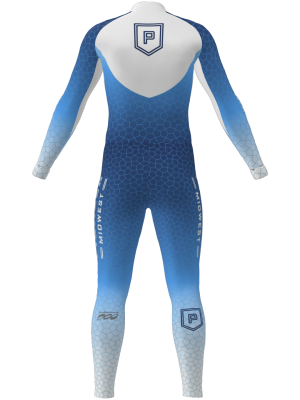 Podiumwear Unisex Gold One-Piece Race Suit
